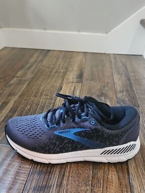 Brooks Gray Navy & bright blue men's running shoe